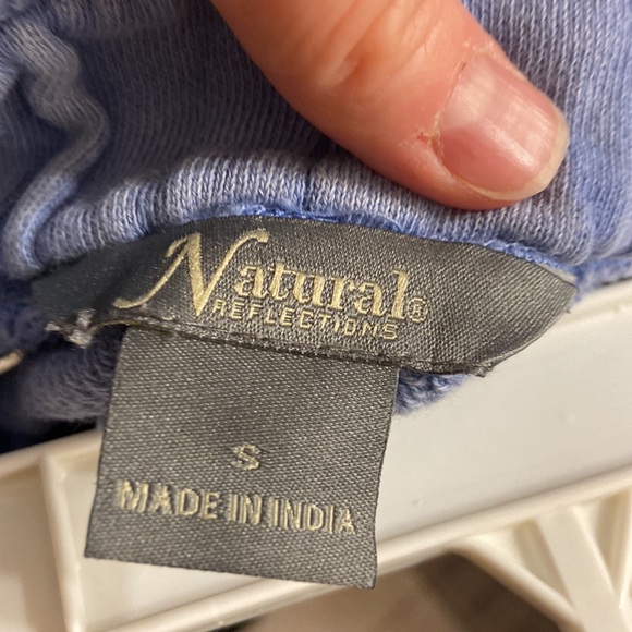 Lavender/blue comfy relaxed fit shorts - Picture 3 of 3